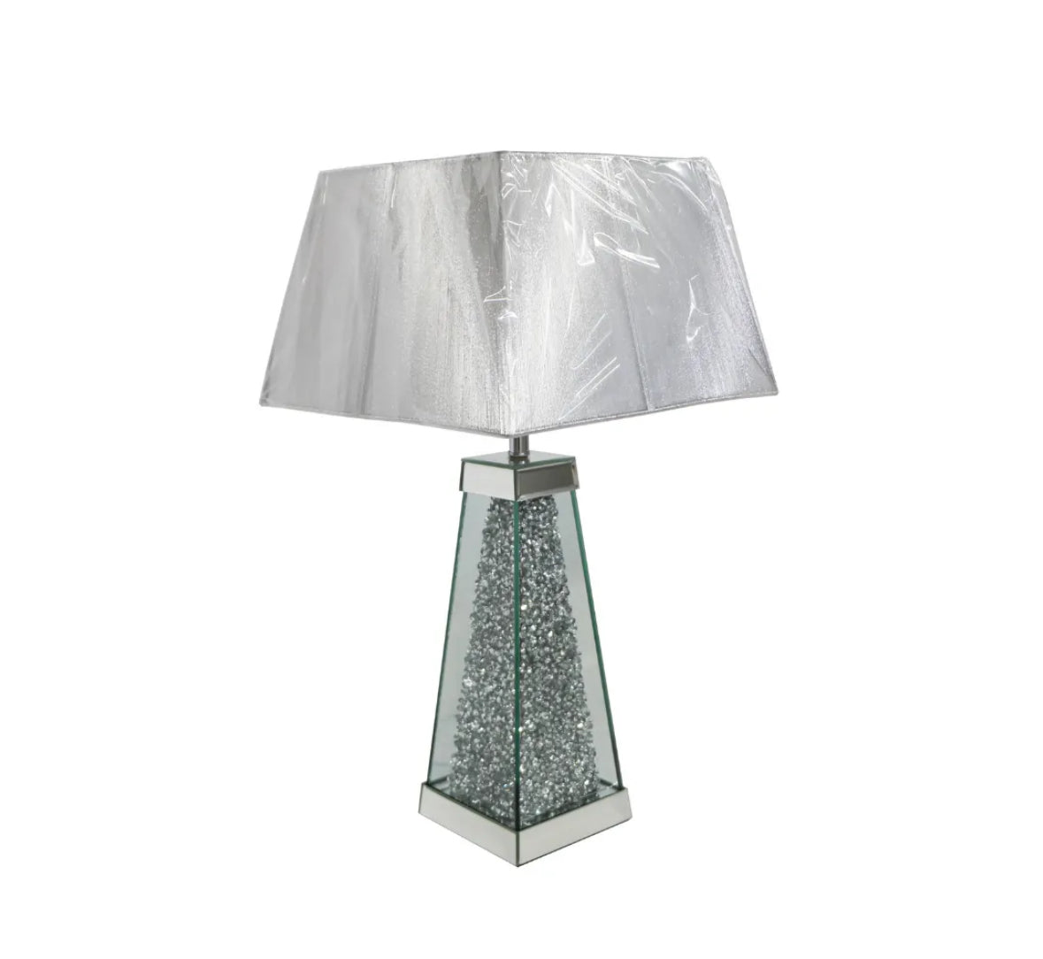 LAMPE STRASS 16X16X52cm