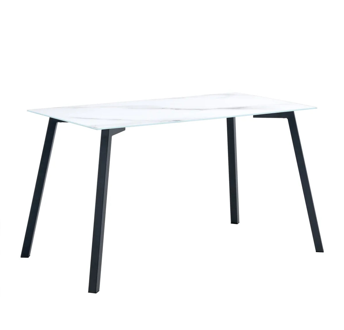 TABLE REPAS MIRAGE MARBRE BLANC